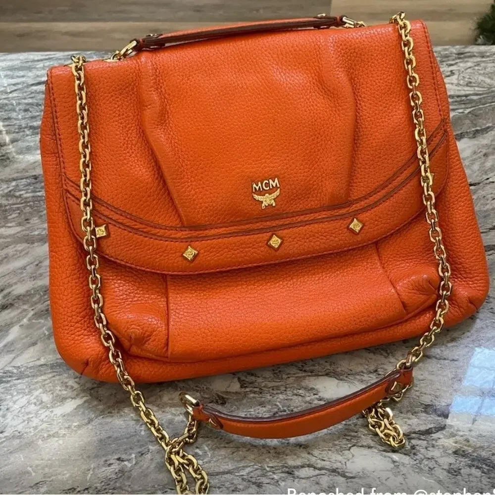 MCM chain shoulder or cross body bag EUC